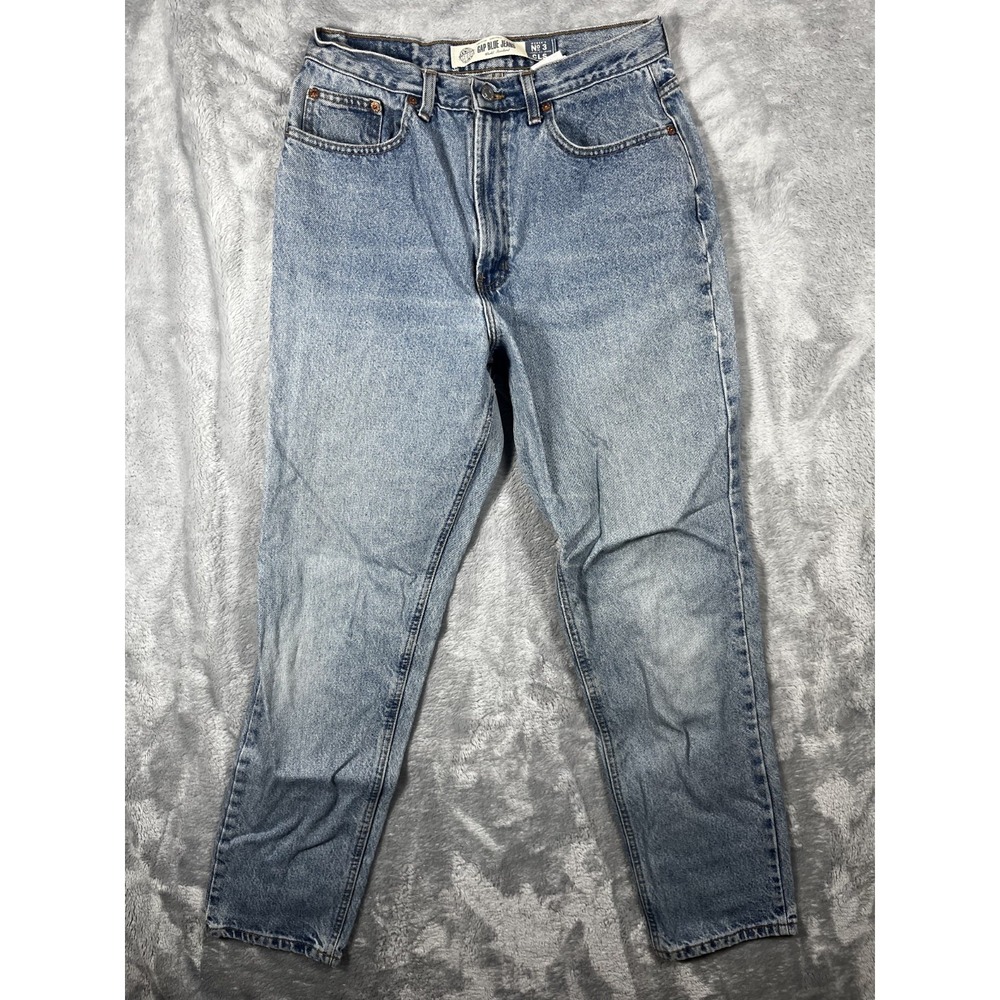Vintage Gap Reverse Tapered Jeans Womens 12 Blue Denim Made USA